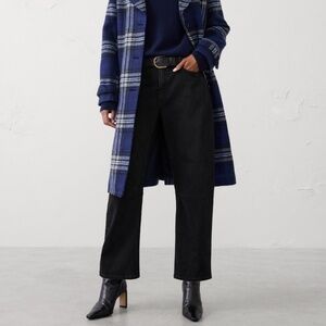 ✨ Banana Republic Barrel Jeans Black wide tall relaxed 29/8 midrise